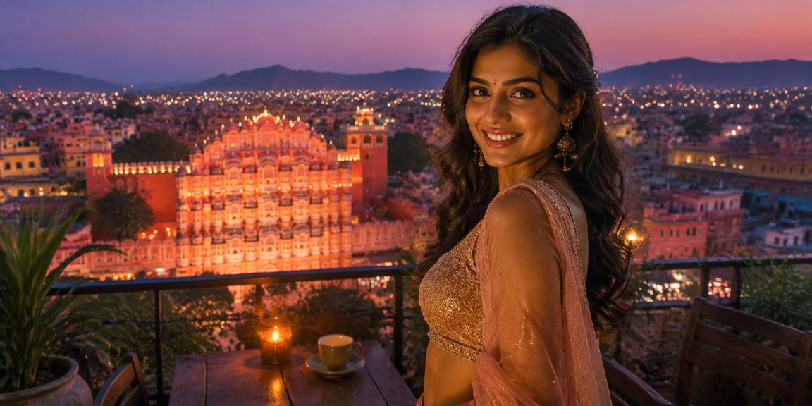 Responsible gaming awareness in Jaipur with Hawa Mahal backdrop